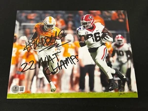 Dillon Bell Signed Auto “22 Nat Champs” Inscription 8x10 Photo Georgia BAS COA - Picture 1 of 4