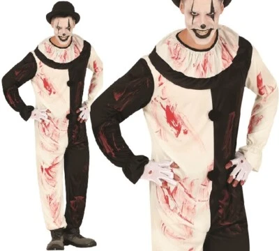 FIESTAS GUIRCA Herren Halloween Terroric Killer Clown Kostüm Herrenoutfit Neu fg