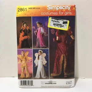 Disfraz Simplicity 2861 Talla 3-6 Niños Niñas Bruja Ángel Hada Princesa Diablo - Imagen 1 de 3