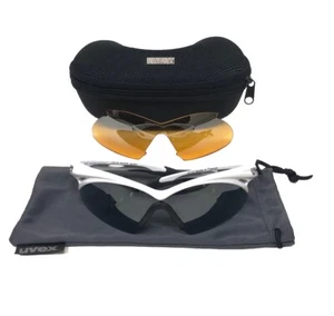 Uvex Pro White Crow 1/3 SGL 603 Cycling Sunglasses With Extra Lense And Case - Picture 1 of 15