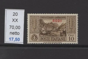 Garibaldi c 10 nuovi gomma integra mnh Rodi - Picture 1 of 1
