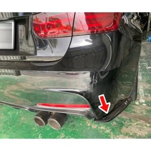 Matte Black For 12-18 BMW 3-Series F30 Sedan Rear Side Lip Splitter Spoiler - Picture 1 of 12