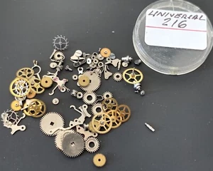 UNIVERSAL GENEVE Cal. 216 lot lote parts lot vintage hand manual movement watch - Imagen 1 de 5