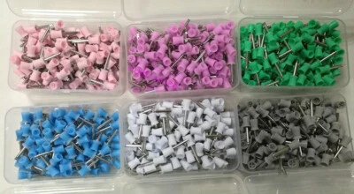  lot Nature Rubber cups Prophy Polisher Latch Type Colorful Dental Polishing Cup - Image 1 of 4