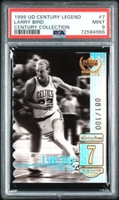 1999 UPPER DECK CENTURY LEGENDS LARRY BIRD #7 CENTURY COLLECTION PSA 9