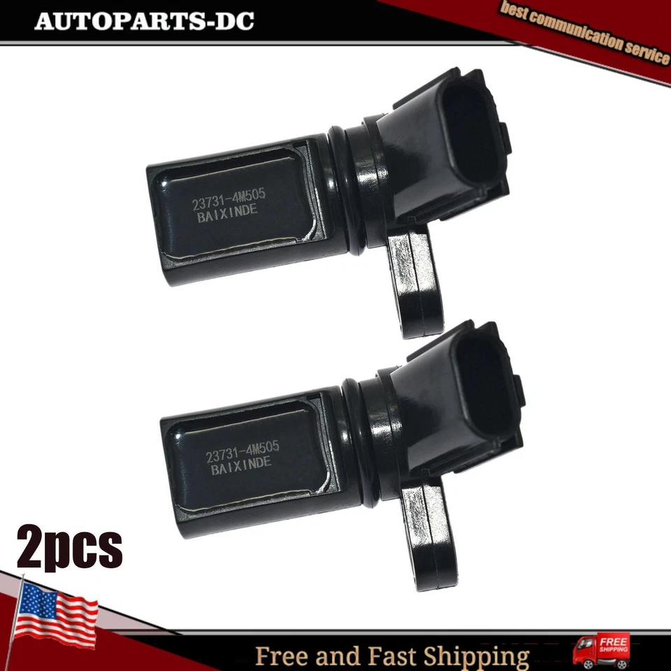 2x Sensor de posición del cigüeñal 23731-4M505 para Nissan NV3500 Infiniti QX56 FX45 Foto 1 de 4