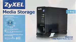 ZyXEL 1Bay NSA210 Digital Media Server Storage - Picture 1 of 4
