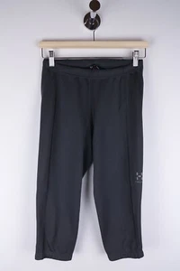 Haglofs Women Workout Capri Leggings Sportswear Yoga Grey size M - Picture 1 of 7