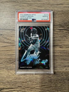 2022 Panini Donruss Optic - Garrett Wilson Light It Up #LU12 - Ice /15 - PSA 10 - Bild 1 von 2