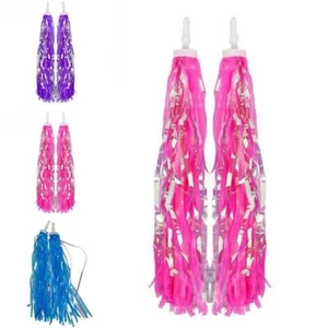 for KID Children Bike Handlebar Streamers Pink Tassels Handle Bar Cycle - Picture 1 of 13