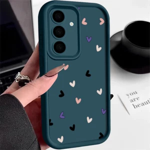 Heart Phone Case For Samsung A16 A15 A55 A35 A56 Shockproof Love Silicone Cover - Picture 1 of 28