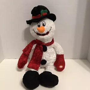Peluche animato Natale Kids Of America 2012 pupazzo di neve canta "Let It Snow" ~ 17" - Foto 1 di 6