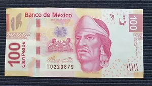 MEXICO 100 Pesos 2015 P124 aUNC Banknote - Bild 1 von 3