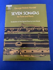 Seven Sonatas for Flute and Piano by George Frideric Handel VG Condition - Picture 1 of 3