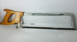 VINTAGE NO. 320 MILLERS FALLS CO. 22" BLADE HACKSAW CARPENTERS TOOL - Picture 1 of 3