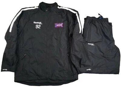 Reebok Hockey HSE 92 RIPSTOP Skate Track Suit Set Jacket & Pants Mens Large NWT - Image 1 of 4