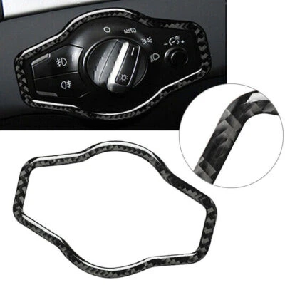 Car Headlight Switch Sticker Cover Trim For Audi A4 B8 A5 Q5 2009-2016 2015 2014 - Image 1 of 4