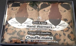 Knit Cheetah Reuseable Pocket Sized Hand Warmers 1 Pair - Picture 1 of 2