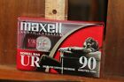 Ruban cassette blanc vintage Maxell UR 90 scellé 