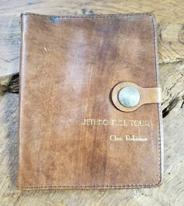 Vtg. Rare 1978 Jethro Tull/Uriah Heep Tour, Road Crew Leather Tour Schedule Book - Picture 1 of 16