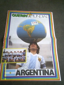 PLAQUETTE GUERIN SPORTIVO COUPE DU MONDE 1986 SPECIAL ARGENTINE MARADONA - Imagen 1 de 6