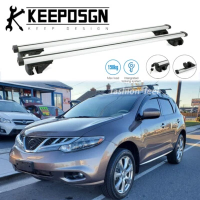 For Nissan Murano 2003-2014 Top Roof Racks Cross Bars Rail Luggage Cargo Carrier Foto 1 de 4