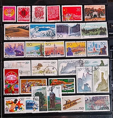 PRC CHINA 1992-1997 COMMEMORATIVE STAMPS LOT LIGHT USED CNC69 - Image 1 of 2