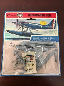 Vintage Airfix 1/72 Supermarine S6B 1973 Water Plane Airplane Model Kit - Picture 1 of 7