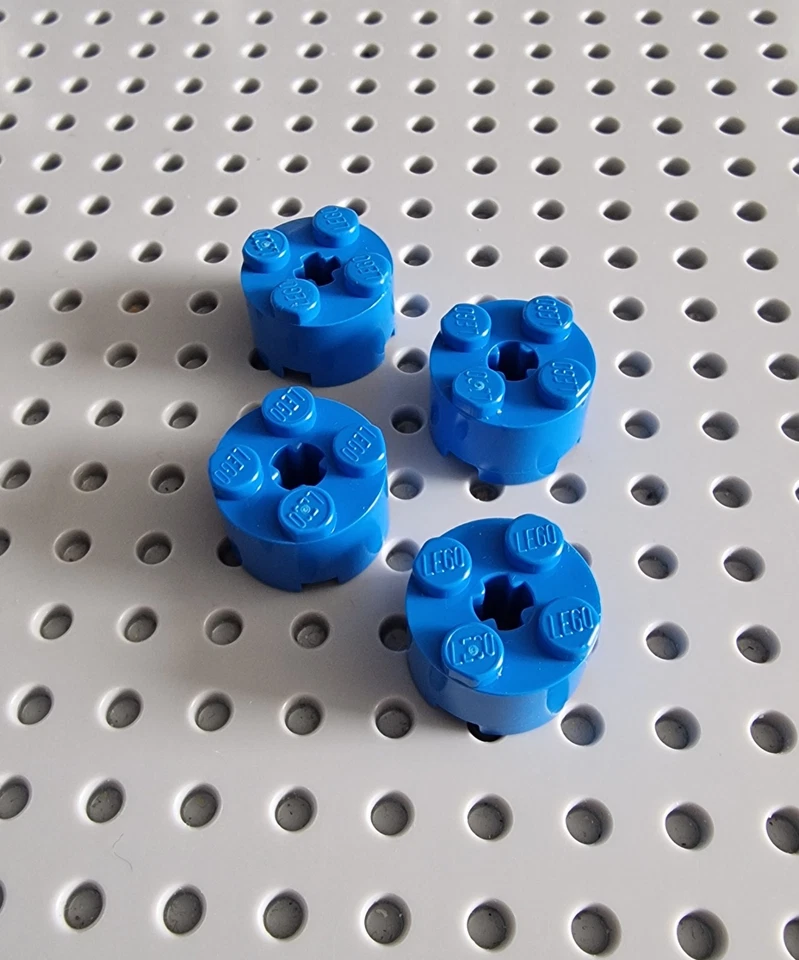 Lego Rundstein Baustein 4 Stück Blau Blue Round Brick 3941 R3 - Bild 1 von 1