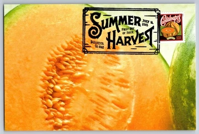 #5006 Summer Harvest Cantaloupes FDC Maxi Card w/Pictorial Cancel - Image 1 of 2