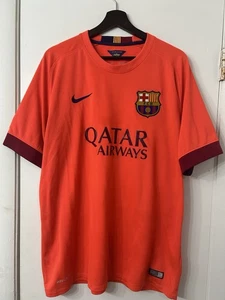 Authentic FC Barcelona 2014/15 Away Short Sleeve Soccer Jersey Sz XL - Picture 1 of 8