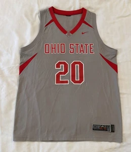 Nike Elite Jersey XL Ohio State Buckeyes Vintage Basketball #20 Gray NCAA - Picture 1 of 7