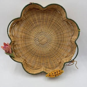 Anthropologie Serviertablett Weidenkorb - Bild 1 von 10