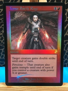 MTG - Temur Battle Rage. Time Spiral Remastered - Timeshifted. Foil - Instant. - Picture 1 of 2