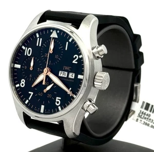 IWC PILOT'S WATCH CHRONOGRAPH 41 APXGP, IW388116 - BLACK DIAL- BRAND NEW! S16640 - Picture 1 of 8