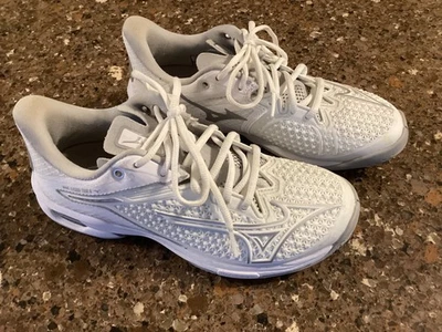 Zapatos de tenis/pickleball Mizuno Wave Exceed Tour 6 para mujer talla 6,5 blancos - A++ Foto 1 de 4
