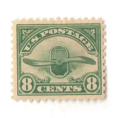 US STAMP   SCOTT  # C4 Propellor & Radiator AIR MAIL Stamp • MINT MH OG F/VF - Image 1 of 2