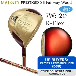 MAJESTY Prestigio XII 12 Fairway wood 7W 21° R-Flex LV750 Graphite w/Headcover - Picture 1 of 8