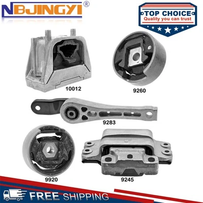 New 5x Engine Motor & Transmission Mount for Volkswagen Passat Beetle 2012-2019 - Imagem 1 de 4
