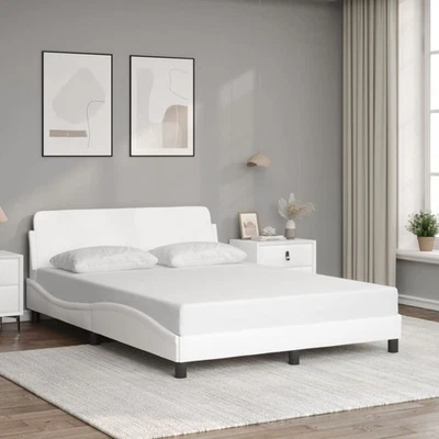 Bed Frame White vidaXL - Image 1 of 4