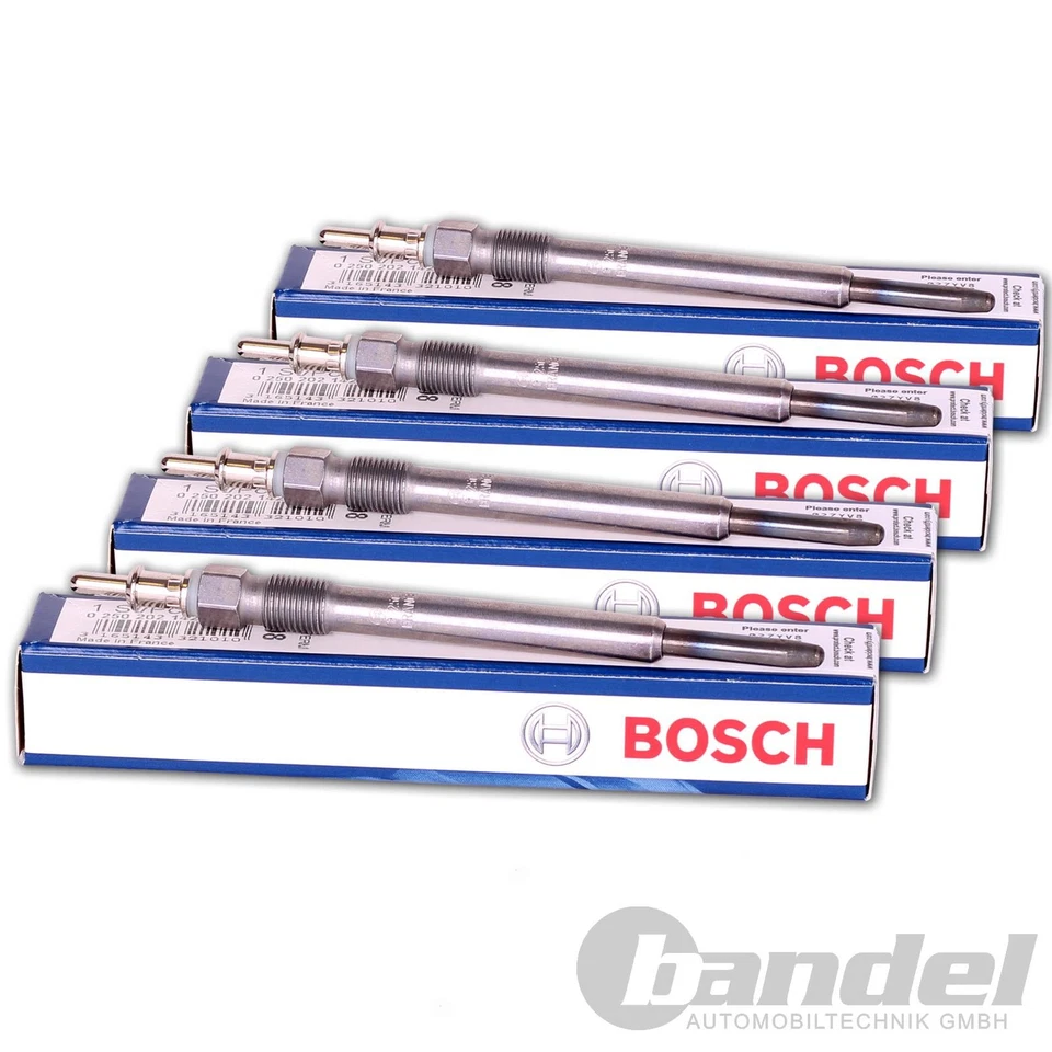 4x BOSCH Bougies de Préchauffage Duraterm Convient pour Dacia Note Micra 3 - Photo 1/1