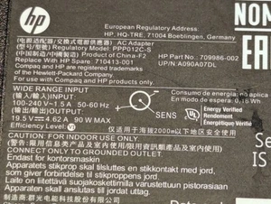 Genuine OEM HP 90W Smart AC Power Adapter 710413-001 709986-003 709986-002 - Bild 1 von 3