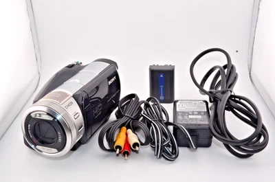 NEAR MINT Sony HDR-SR1 Handycam 60GB Japanese Only HD Video Camera From Japan - Image 1 of 4