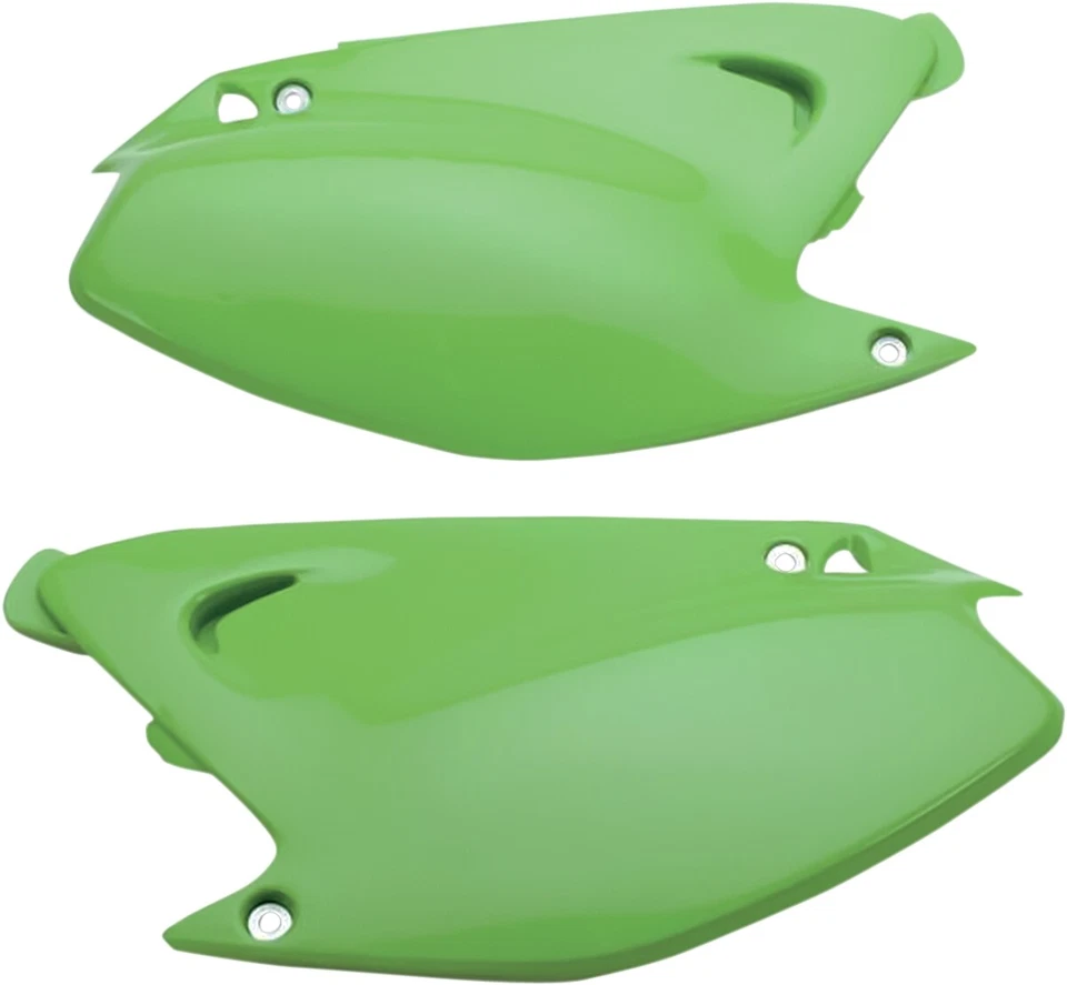 UFO Side Panels Covers Pair Green for 2003-2008 Kawasaki KX 125 250 KA03739-026 - Image 1 of 1