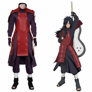 Uchiha Madara Cosplay Costume Top Pants Halloween Carnival Suit Outfit