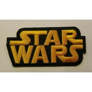 Star Wars Patch ~ 3 1/2" x 1 5/8" ~ gestickte Applikation ~ aufbügeln oder aufnähen ~ NEU - Bild 1 von 1