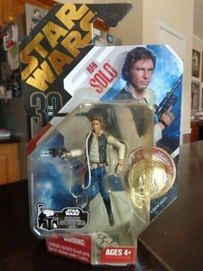 STAR WARS 30 HAN SOLO ULTIMATE GALACTIC HUNT 2007 GOLD COIN HASBRO - Picture 1 of 8