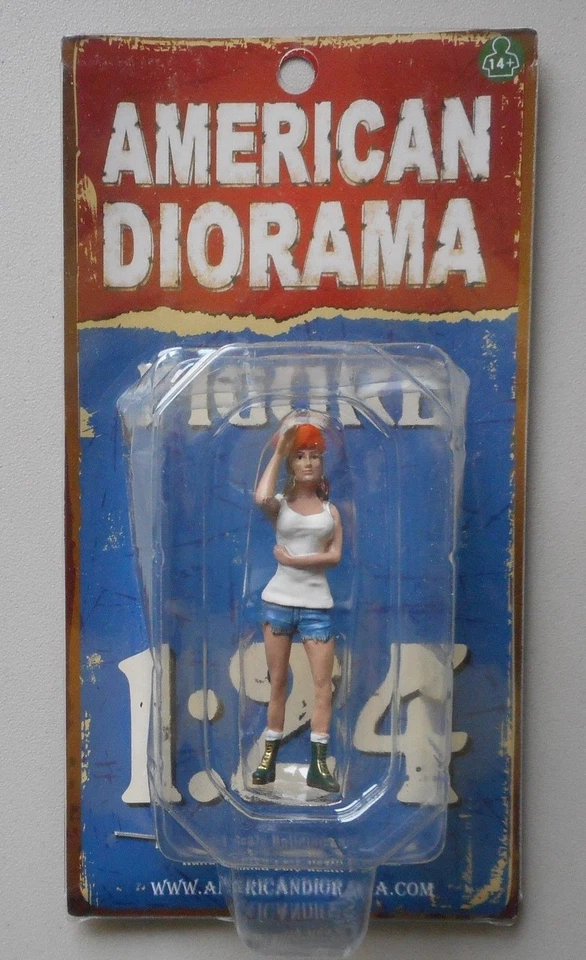 Figura de mujer dama Hot Rodder Nancy American Diorama escala 1:24 figura de 3" Foto 1 de 1