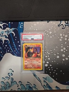 2000 POKEMON ROCKET 21 DUNKLES GLURAK (Dark Charizard) GERMAN PSA 3 - Picture 1 of 2