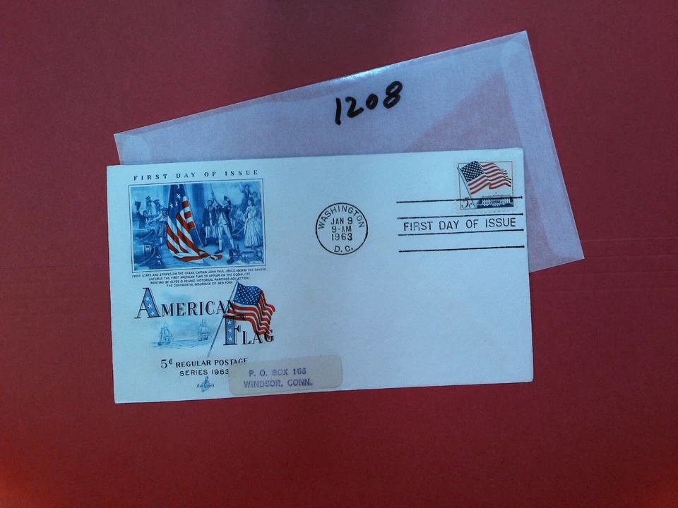U. S. FDC - 1208 - U.S. Flag - ArtCraft cachet - comb. shopping! - Image 1 of 1